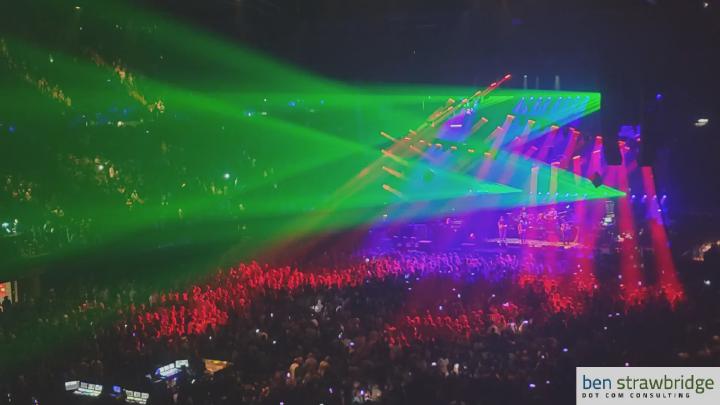 Lights coming up on Dead and Company at the Fabulous Forum in 2023 Lights coming up